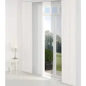 Wirth Schiebegardine "DALLAS" Gr. 1, weiß, B:60cm H:145cm, Jacquard, Polyacryl, Polyester, Gardinen, Schiebegardine