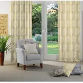 Wirth Vorhang "Kingston" Gr. 1, gold (goldfarben), B:135cm H:145cm, Jacquard, Polyacryl, Polyester, Gardinen, Vorhang