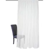 Home wohnideen Gardine "Andalusia", weiß (wollweiß), B:150cm H:160cm, Voile, Polyester, Gardinen, Gardine, nach Maß
