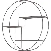 HOFMANN LIVING AND MORE Wandregal, grau, B:50cm H:50cm T:12cm, Metall, , Regale, Wandregal