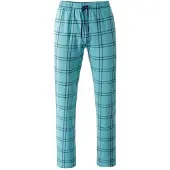 Witt Schlafanzug "Hose lang Hose lang", Herren, Gr. 44/46, ozean, kariert, Homewear-Sets Schlafanzug