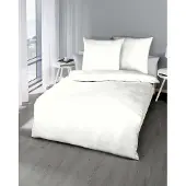 Kaeppel Bettwäsche "Uni", weiß, B/L: 155cm x 220cm, 1 Stk., 1 Stk., Feinbiber, B/L: 80cm x 80cm, 2 Stk., Feinbiber, Obermaterial: 100% Baumwolle, Bettwäsche, Bettwäsche, Unifarben