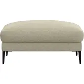FLEXLUX Pouf "Belle Polsterhocker, Sitzhocker", beige (sandy beige), B:95cm H:43cm T:73cm, Poufs, Pouf, Skandinavisches Design, In hochwertiger Verarbeitung