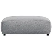 FLEXLUX Pouf "Lucera", grau (sophisto grau), B:104cm H:41cm T:82cm, Kunststoff, Poufs, Pouf, modern & anschmiegsam, Kaltschaum, Stahl-Wellenunterfederung