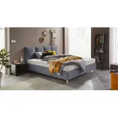 Westfalia Polsterbett, grau (anthrazit), Liegefläche Länge B: 200cm x 180cm, Strukturstoff, 7-Zonen-Kaltschaummatratze H3, SCHLAFKOMFORT, Betten, Polsterbett
