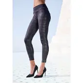 LASCANA Leggings im modischen Hahnentrittmuster