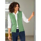 Witt Strickjacke "Strickweste Strickweste mit Reißverschluss", Damen, Gr. 36, apfel, Sportlich, Rundhals, Strickjacken Strickjacke