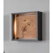 VOGL Möbelfabrik Wandleuchte, schwarz, H: 33cm, Leuchten, mit Rahmen, Wandleuchte