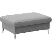 FLEXLUX Pouf "Fiore", grau (sophisto gre), B:97cm H:34cm T:66cm, Aluminium, Poufs, Pouf, Kaltschaum, Füße Alu