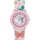Prinzessin Lillifee Mädchen Armbanduhr 2037727 Textilband Blumen Schmetterling r...