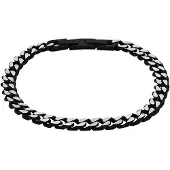 Amor Armband "2037352", schwarz, Armbänder, Damen, 21cm, Edelstahl, Armband