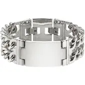 Bruno Banani Edelstahlarmband "Schmuck", silber (edelstahlfarben), Armbänder, Damen, 21cm, Edelstahl, Edelstahlarmband