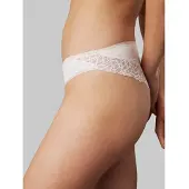 Calvin Klein Brasilslip "BRAZILIAN", Damen, Gr. L (40), beige (ivory), Spitze, Obermaterial: 80% Polyamid, 20% Elasthan, UNDERWEAR, körpernah, Unterhosen Brasilslip, mit Spitze