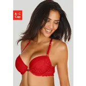 Vivance Push-up-BH mit Spitze in Leo-Optik mit Neckholder-Träger, Dessous