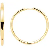 Leonardo Paar Creolen "Ohrringe Bravo", gold (gelbgoldfarben), Ohrringe, Damen, 32mm, Edelstahl, Paar Creolen