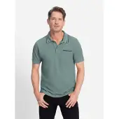Catamaran 1100000002199 "Kurzarm-Poloshirt", Herren, Gr. 44/46, grün (jade), 100% Baumwolle, unifarben, Shirts 1100000002199