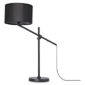 Paco Home Tischleuchte "TOM", schwarz, 1, Ø 28cm H: 78,1cm, Leuchten, mit kompatiblen Dimmer und Leuchtmittel, Tischleuchte