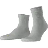 Falke Run Rib Unisex Kurzsocken, 35-36, Grau, Rippe, Baumwolle