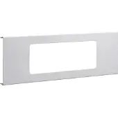 Hager R92837035 Blende 3-fach R7 für UP-Einsatz mit Rahmen Stahl zu BRS Oberteil 120mm lichtgrau