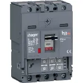 Hager HES100JC Leistungsschalter h3+ P160 LSI 3P3D 100A 70kA CTC