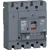 Hager HET101GR Leistungsschalter h3+ P250 LSnI 4P4D N0-50-100% 100A 70kA FTC