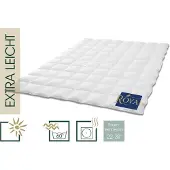 HANSKRUCHEN GmbH HANSKRUCHEN Royal Bettdecke Daunen 100% 155x200 cm extra Leicht waschbar Allergiker Daunendecke atmungsaktiv Dauneneinziehdecke weiss