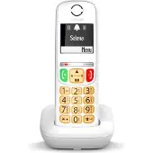Gigaset E270, DECT-Telefon, Kabelloses Mobilteil, Freisprecheinrichtung, 100 Eintragungen, Anrufer-Identifikation, Weiß