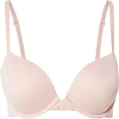Calvin Klein Push-up-BH "PUSH UP PLUNGE", Damen, Gr. 75, Cup A, beige (cedar), Obermaterial: 79% Polyamid, 21% Elasthan, UNDERWEAR, unifarben, Basic, körpernah, BHs Push-up-BH, mit glattem Finish
