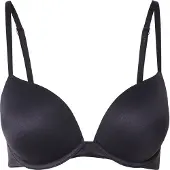 Calvin Klein Push-up-BH "PUSH UP PLUNGE", Damen, Gr. 70, Cup D, schwarz, Obermaterial: 79% Polyamid, 21% Elasthan, UNDERWEAR, unifarben, Basic, körpernah, BHs Push-up-BH, mit glattem Finish