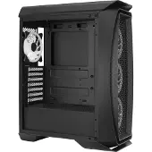 Aerocool Aero One Duo, Midi Tower, PC, Schwarz, ATX, micro ATX, Mini-ITX, Acrylnitril-Butadien-Styrol (ABS), SPCC, Gaming