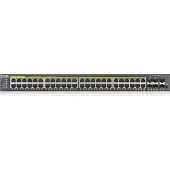 Zyxel GS2220-50HP-EU0101F, Managed, L2, Gigabit Ethernet (10/100/1000), Power over Ethernet (PoE), Rack-Einbau