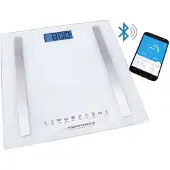 Esperanza EBS016W, Elektronische Personenwaage, 180 kg, Weiß, 5 kg, kg, Quadratisch