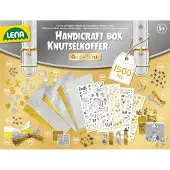 Lena 1100000002199 "Bastelkoffer Gold & Silber", bunt (silberfarben, goldfarben), Kreativsets, Kinder, Kunststoff, 1100000002199