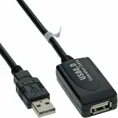 Hapena USBVerlängerung 5m USB2AAVA USB 2.0,AStecker auf AKupplung,aktiv