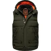STONE HARBOUR Steppweste "Steppweste Egoor", Herren, Gr. S, grün (olive), Obermaterial: 94% Polyester PES. 5% Elasthan EL. Futter: 100% Polyester PES. 100% Polyester PES., Westen Steppweste