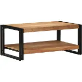 vidaXL Couchtisch 90x50x38 cm Massivholz Akazie