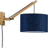 Good&Mojo Wandlampe Andes Naturel S 32x20 Blau