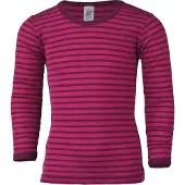 Engel - Kinder Unterhemd L/S - Merinounterwäsche Gr 176 lila