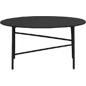 Ebuy24 Penny Gartentisch Ø 70 cm. H 35 cm, schwarz.