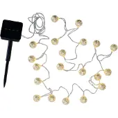 Pauleen Sunshine Glamour Solar-Lichterkette silber