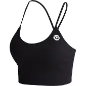 Yeaz Sporttop "Top CHARM", Kinder, Gr. M, schwarz, Obermaterial: 87% Nylon NY. 13% Elasthan EL., Tops Sporttop
