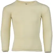 Engel - Kinder Unterhemd L/S - Merinounterwäsche Gr 140 grau