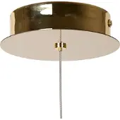 Lucide LED-Hängeleuchte Cintra, Ø 14 cm, transparent/gold, Acryl