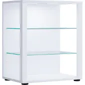 VCM Standvitrine "Holz Glas Stand Vitrine Sammelvitrine Glasol S", weiß, B:52cm T:35cm, Obermaterial: 100% Holz Wood., Schränke, Standvitrine