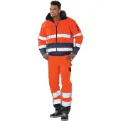 Planam Warnschutz Comfortjacke 2046 Gr. XL orange/marine