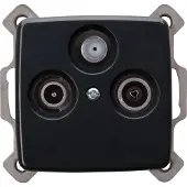 Kopp 3-fache Antennensteckdose in anthrazit.