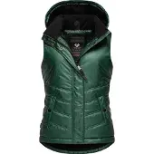 Ragwear Steppweste "Steppweste Hesty Bling", Damen, Gr. XS, grün, Obermaterial: 100% Nylon NY. Futter: 100% Polyester PES. 100% Polyester PES., Westen Steppweste