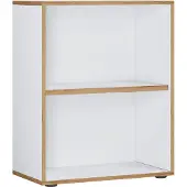 VCM Bücherregal "Holz Büro Regal Bücher Ordner Aktenregal Salia 2f", weiß, B:60cm T:33cm, Regale, Bücherregal