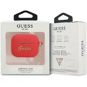 GUESS GUA3LSCHSR AirPods 3 Hülle rot/rot Silikon Charm Herz Kollektion