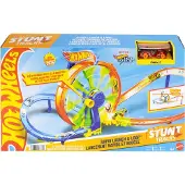 Hot Wheels Action Schnellstart- und Looping-Spielset mit Die-Cast-Spielzeugauto im Maßstab 1:64, Crash- und Streckenset, Fahrzeug- & Schienen-Set, 4 Jahr(e), Kunststoff, Mehrfarbig
